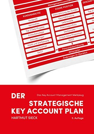 Read Online Der strategische Key Account Plan: Das Key Account Management Werkzeug! Kundenanalyse   Wettbewerbsanalyse = Account Strategie - Hartmut Sieck file in PDF