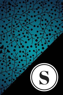 Download S: Initial Personalized Monogram Journal Notebook Blue Black Floral -  | ePub