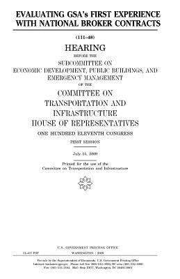 Full Download Evaluating Gsa's First Experience with National Broker Contracts - U.S. Congress file in PDF