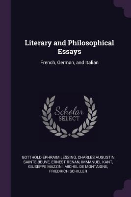 Read Literary and Philosophical Essays: French, German, and Italian - Gotthold Ephraim Lessing file in PDF