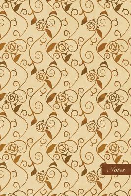 Download Notes: 6x9 Unruled Blank Notebook - Spiral Curve Cross Vine Rose Flower Leaf - Retro Brown Worn Out Vintage Seamless Pattern Cover. Matte Softcover and Cream Interior Papers. -  | ePub
