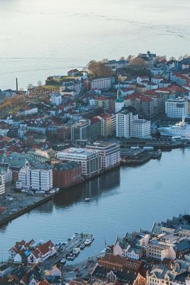 Download Aerial View of Bergen Norway Journal: 150 Page Lined Notebook/Diary -  | ePub
