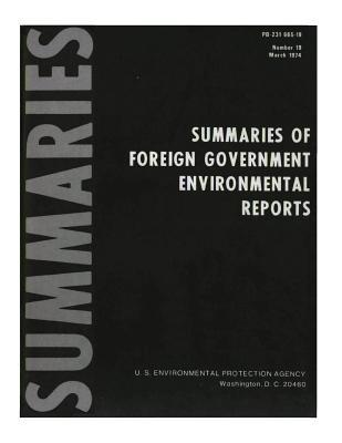 Read Summaries of Foreign Government Environmental Reports: Number 19 - U.S. Environmental Protection Agency file in ePub