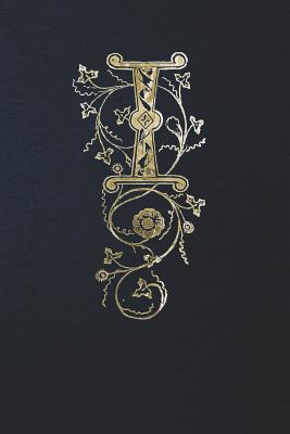 Read Online Notebook: Art Nouveau Initial I - Gold on Black - Lined Diary / Journal -  file in ePub