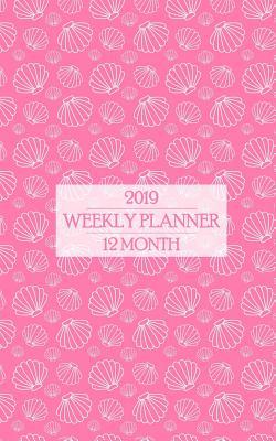 Download 2019 Weekly Planner: Pretty Pink Shell Themed 12 Month Calendar Keeps the Beach on Your Desk All Year! - New Nomads Press | PDF