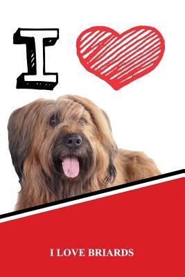 Read Online I Love Briards: Blank Cookbook Recipe Journal Featuring 120 Pages 6x9 -  | PDF