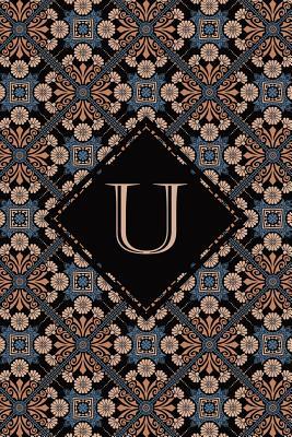 Read U: Elegant Monogrammed Blank Dotted Journal: Beautiful and Classic Bulleted Dot Grid Notebook: Ornate Blue and Orange Pattern Design - Vintage Lettering Stationery | PDF