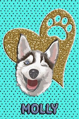 Read Husky Life Molly: College Ruled Composition Book Diary Lined Journal Blue - Frosty Love | ePub