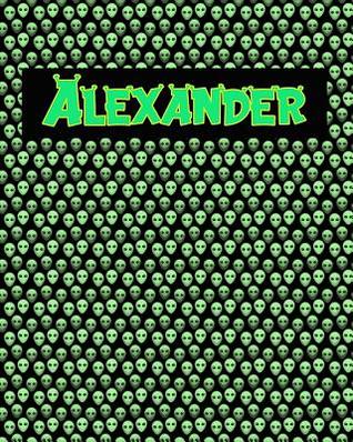 Read Online 120 Page Handwriting Practice Book with Green Alien Cover Alexander: Primary Grades Handwriting Book - Sheldon Franks file in ePub