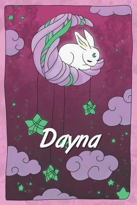 Read Dayna: personalized notebook sleeping bunny on the moon with stars softcover 120 pages blank useful as notebook, dream diary, scrapbook, journal or gift idea - Jenny Illus | ePub