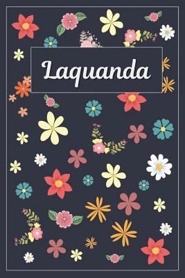 Download Laquanda: Lined Writing Notebook with Personalized Name 120 Pages 6x9 Flowers -  file in PDF