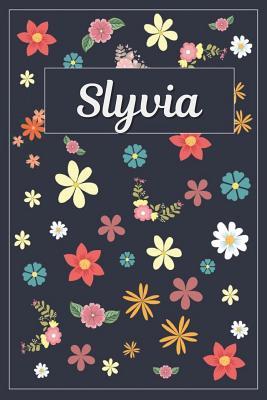 Read Online Slyvia: Lined Writing Notebook with Personalized Name 120 Pages 6x9 Flowers -  | PDF