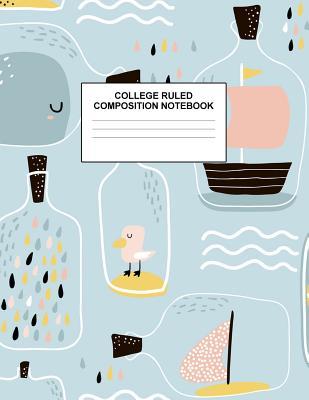 Full Download College Ruled Composition Notebook: Cute Blank Lined Journal to Write In with White Paper Rule Pages for School Subject and Writing Pad: Design Code A4 2609 - Nifty Prints | ePub