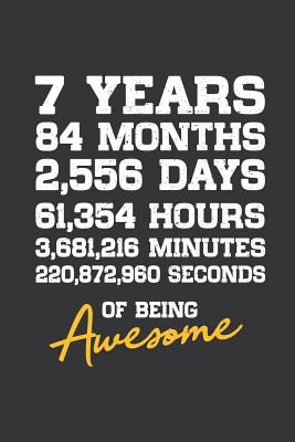 Full Download Notebook: 7th Birthday 7 Years Old Being Awesome Anniversary Journal & Doodle Diary; 120 Dot Grid Pages for Writing and Drawing - 6x9 in. - Birthday Design Publishing Co file in PDF