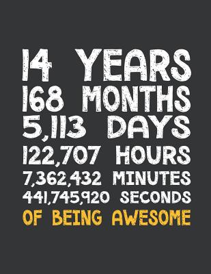 Read Notebook: 14th Birthday 14 Years Old Being Awesome Anniversary Journal & Doodle Diary; 120 Dot Grid Pages for Writing and Drawing - 8.5x11 in. - Birthday Design Publishing Co file in PDF