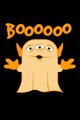 Full Download Notebook: Kids Halloween Orange Alien Ghost Boo Funny Black Lined Journal Writing Diary - 120 Pages 6 x 9 -  file in PDF