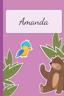 Download Amanda: Personalized Name Notebook for Girls Custemized with 110 Dot Grid Pages A custom Journal as a Gift for your Daughter or Wife Perfect as School Supplies or as a Christmas or Birthday Present Cute Girl Diary - Cute Journal Lovers file in PDF